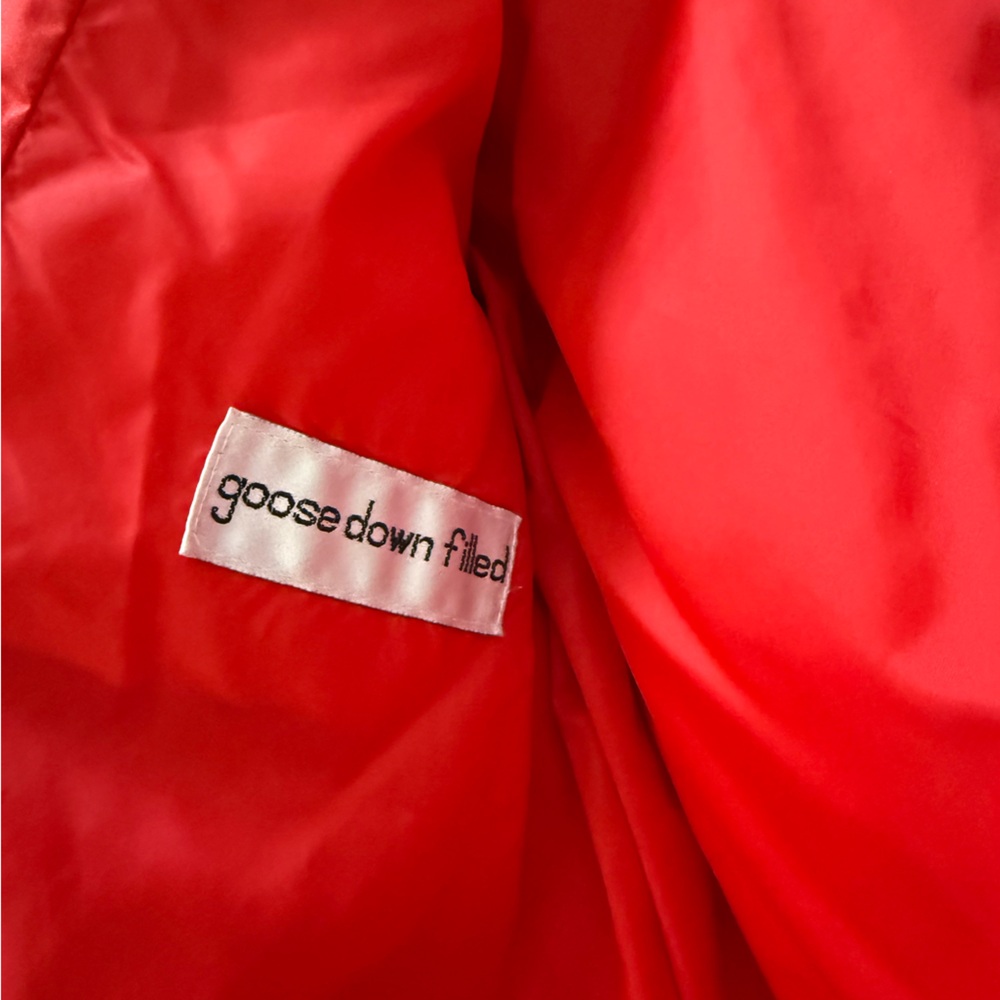 Bogner Vintage 80’s Red Goose Down Puffer Jacket Coat Size 10 - Picture 7 of 16